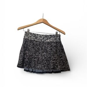 Lululemon Athletica Black and White Mini Skirt
